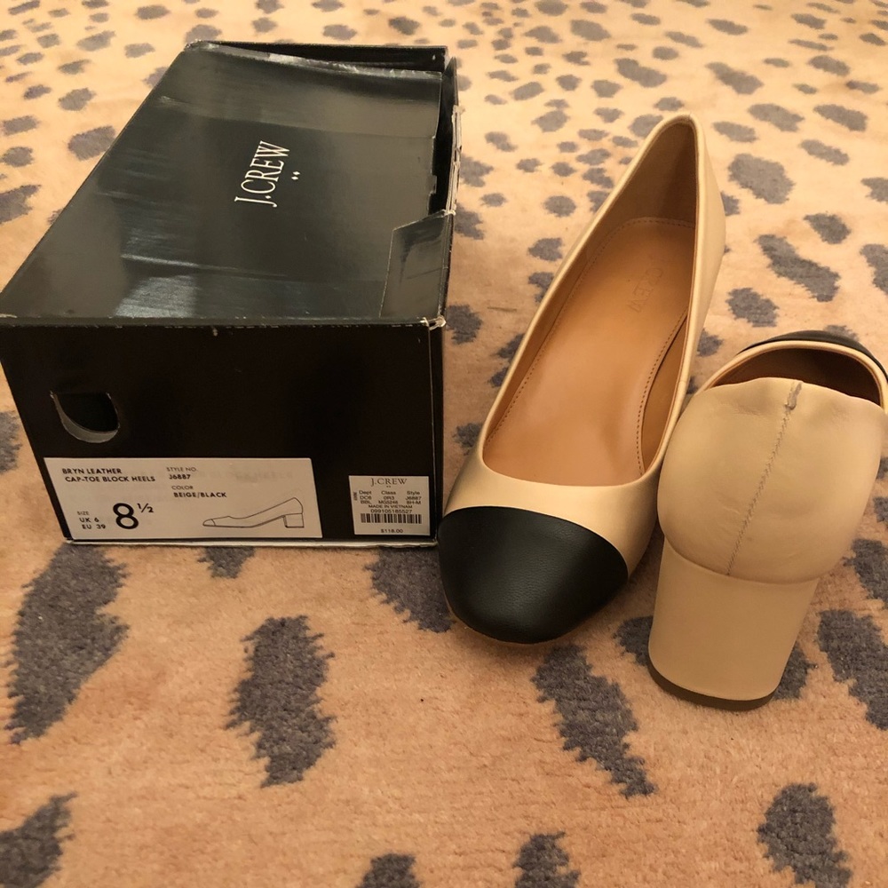 J Crew 2” chunky heels